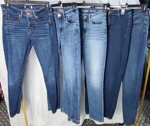 5 pc lot Womens hi rise high waist Jeggings jeans KUT Loft Levis y.m.i. 00 - 2